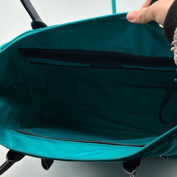 Michael Kors Teal Tote with Black Details - Picture 4 of 4